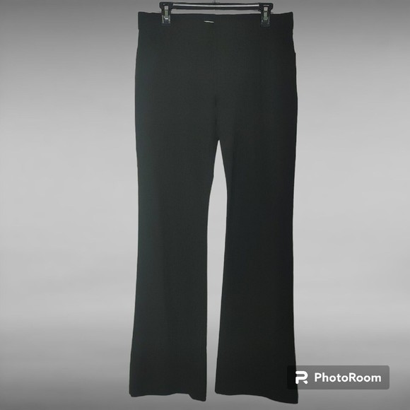 GAP Women's Curvy Black Straight Leg Pants Size 10R Flat Front Stretch - Picture 1 of 8